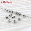 500Pcs Antique Silver Alloy lantern Spacer Bead 4mm For Jewelry Making Bracelet Necklace DIY Accessories D22525