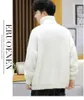 Men's Sweaters White Pullover Turtleneck Men Sweater Fashion Knitted Clothing M-2XL 2023 Spring Arrivals