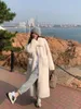 Pele feminina pele sintética Manteau en fourrure artificielle moelleux pour femme veste mi-longue blanc chaud epaissi hiver nouveau 231205