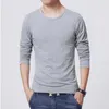 Trajes para hombre A1989, camisetas Mrmt Mannen, 3 camisetas básicas Kleuren Lange Mouwen Slanke, camisetas Jong Man Pure Kleur, camisetas o-hals Voor