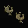 68 pz Charms in lega di zinco bronzo antico placcato gallo gallo Charms per creazione di gioielli pendenti fatti a mano fai da te 22 18mm255J