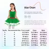 Girl's Dresses Kids Girls Christmas Dance Costume Ballet Latin Skating Gymnastics Leotard Tutu Dress Shiny Sequins Performance Xmas Dancewear 231204