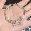 Kolor Bangle Color Opal Stone Bransoletka dla kobiet błyszczące kryształowe bransoletki księżyca wisiorek Banles Breakles Dam Birthday Biżuter