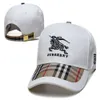 Summer Embroidered B Outdoor hat Womens baseball hat cap Leisure Hat Classic Mens Knight Hat Stripe sport Baseball 0R8X Hat S004