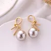 Boucles d'oreilles à Clip à vis en métal Vintage, grandes perles brillantes, Design irrégulier géométrique pour femmes et filles, oreille Non percée Cl283d