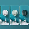 Soap Dishes Bathroom Drain Box Wall Mounted ABS With Lid Waterproof Dish Storage Travel Organizer Case 231204