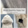 Women's Fur Faux Fur Janefur Faux Fur Coat with Hood Long Women High Quality Artifical Fur Gilet Furry Warm Female Winter Fake Fur Vest Jackets 231204