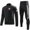 Wales Nationaal Voetbalteam Heren Trainingspak Jas Broek Voetbal Trainingspakken Sportkleding Joggingkleding Volwassen Tracksuts2284