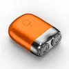 Rasierklingen Mode USB wiederaufladbarer Elektrorasierer Mini tragbarer Gesichts-Akku-Rasierer Kleine Maschinenrasur für Männer Geschenk 231205