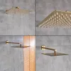 Bathroom Faucet Gold Rain Bath Faucet Wall Mounted Bathtub Mixer Tap Bathroom Shower Faucet262f