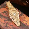 Other Fashion Accessories Moroccan Chic Caftan Belt Gold Color Red Green Stone Algeria Wedding Dress Kaftan Abaya Arab Waist Chain Belt Jewelry 231205