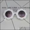 Fashion Sunglasses Frames 5Pcs/Lot Cute Sunflower Children Kids Uv400 Sunglasses Fashion Baby Girl Anti-Traviolet Outdoor Travel Glass Dhh7R