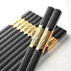 Chopsticks Japanese Non-slip Stick Grade Plastic Alloy Clip Sushi Pot Reusable Tableware Gift