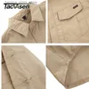 Camicie casual da uomo TACVASEN Camicie da lavoro cargo a maniche lunghe estive ad asciugatura rapida con tasche Camicie da trekking Safari da uomo Camicie abbottonate Abbigliamento Maschi Q231205