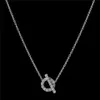 Diseñador de moda nuevos collares pendientes para mujeres Collar elegante Cadenas de gargantilla de alta calidad Joyería de diseñador Chapado en oro de 18 quilates gi291v