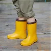 Buty dziecięce deszczowe przeciw deszczowi Anty Skip Boys and Girls Rubber Rain Buty Baby Cartoon Girl Boy's Wodoodporne