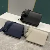Designer Men Trio Messenger Bag Högkvalitativ Crossbody Womens Classic Brown Handbag Wallet Emed Leather Shoulder Bags