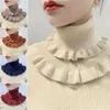 Scarves Winter Warm Detachable Turtleneck Neck Warmer Scarf Knitted Fake Collar