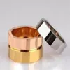 Con BOX 4mm 6mm chiodi in acciaio al titanio Cacciavite anello d'amore uomo e donna gioielli in oro rosa per gli amanti coppia anelli regalo misura 5-1199p