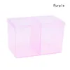 Storage Boxes Double Grid Beauty And Makeup Cotton Remover Signature Receiving Box Sorting