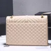 Designers Bags Women Fashion Shoulder Envelope Gold Sier Chain Bag Sheepskin Genuine Leather Handbags Lady Quilted Lattice Chains Flap