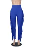 Spodnie damskie meqeiss wiosenny dzianin ołówek solidny wysoko pretkowy Tassel Bodycon Bodycon Spode Street All-Match Bottoms Y2K Women