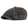 Berets 2023 Acrylic Autumn Winter Sboy Caps Flat Peaked Cap Men and Women Painter Bert Hats 101