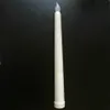 50pcs Led battery operated flickering flameless Ivory taper candle lamp candlestick Xmas wedding table Home Church decor 28cmH S294a