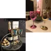 4PCS Wine Party White Champagne Coupes koktajl szampan flety puchowe wina kubek kubek kubek galwanizowane plastikowe kubki 2336