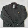 L1pi Carhart Jackets Hart Detroit Homme American Vintage Cleanfitj97 Workwear Veste délavée Manteau en toile