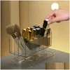 Förvaringslådor fack Makeup Desktop Cosmetic Box For Lipstick Jewerly Brush Drop Delivery Home Garden Hushållningsorganisation DHXZU