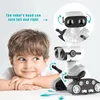 RC-Roboter Ebo Robot Toys Wiederaufladbarer RC-Roboter für Kinder, Jungen und Mädchen, ferngesteuertes Spielzeug mit Musik und LED-Augen, Geschenk für Kinder 231204