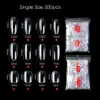 False Nails 500pcspack Practice Single Size 3 4 5 6 Clear Natural Color Fake Nail Water Drop Tips 231204