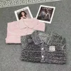 MIU z koralikami Sweter luksusowy damski projektant odzieży dzianina sweter mody mody mody kardigan kurtka bluza wełniana bluza z kapturem bluza z kapturem