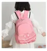 Backpacks Personalized Pink Lace Dance Bag for Girls Embroidered Ballet Baby Children Ballerina Kid Gymnastics Backpack 231204