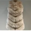 Pelliccia da donna Pelliccia sintetica Lisa Colly Donna Lungo Gilet di pelliccia di volpe artificiale Donna Moda invernale Gilet di pelliccia di volpe sintetica Giacca Donna Caldo Cappotto di pelliccia di volpe finta Soprabito 231204