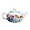 Наборы столовой посуды, керамический чайник с ручной росписью, ручной ретро чайник для дома, чашка для курицы Doucai