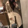 Women's Fur Faux Fur Manteau en fausse fourrure de lapin pour femme pardessus a revers chaud peluche grande taille haute qualite luxe long optique hiver 231205