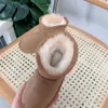 2023 Children Boots Slippers Lie Tazz Classic Ultra Mini Boot Australian Fur Winter Snow For Girls Toddler Baby Size 21-35 Designer Shoes