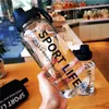 Bouteilles d'eau YOMDID bouteille créative boisson en verre pour Camping randonnée escalade Sport Portable Drinkware écologique 231205