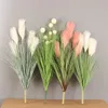Flores decorativas grinaldas 90cm reed grama simulação flor cauda do cão grama sala de estar decoração flores secas falso reed bouquet 231205