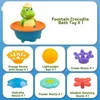 Banyo Toys Fountain Frog Bebek Banyo Oyuncaklar için 5 Mod Püskürtme Su Sprinkler Işıklı Küvet Oyuncak Erkekler için Çocuk Hediyeleri 231204