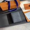 Männer Leder Kurzwolkermensch männlicher Geldbörsen Geld Clip Kreditkarte Dollar Blau Farbe Pass Brieftaschen Kartenhalter für Mann mit Box2526