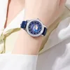 Montres-bracelets Montre Femme Errant Terre Glowing Nuit Ciel Étoilé Mode Femmes Horloge Diamants Étanche Dames Quartz Relogio