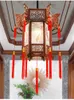 Pendant Lamps Chinese Solid Wood GD Antique Lantern B & Corridor Tourist Scenic Spot Decorative Chandelier