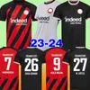 23 24 Eintracht Frankfurt Soccer Jerey M.Gotze Home Away Jerey Kostic Sow Klammers Kamada Hinegger 2023 2024 Third 3rd Men Kid Kit Kit Football Shirt