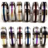 Todo 36 pçs / lote anel giratório de aço inoxidável 8mm mistura de cores superiores homens mulheres girando anéis de rotação homens moda jóias236r