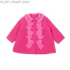 Daunenmantel Koreanische Kinderkleidung Mädchen Rosa Lamm Oberbekleidung Jacke Mantel für 2023 Neue Winter Kinder T-Shirts Prinzessin Kleid Kleidung Q231205