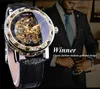 Montre de créateur montres T-winner hommes mode loisirs populaire diamant creux manuel mécanique hommes montre