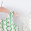 Robes d'été pour filles de 0 à 2 ans, vêtements pour enfants, robe pour bébé, grand nœud papillon, chapeau à bretelles, cadeau Floral coréen